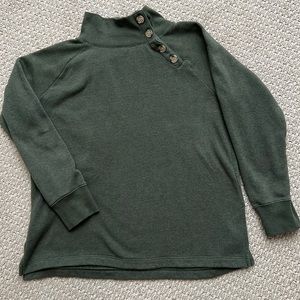 J. Crew Outlet Button Collar Tunic Sweatshirt